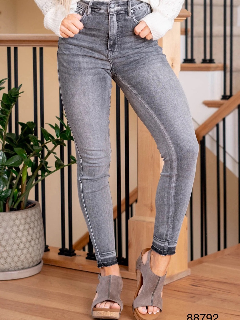 Judy Blue High-Rise Gray Bootcut Jeans